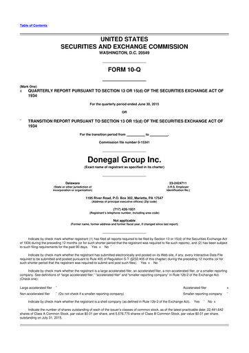 Thumbnail Donegal Group 10-Q Quarterly Report FY2015 
