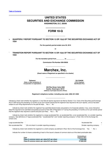 Vorschaubild Marchex 10-Q Quartalsbericht 2015 