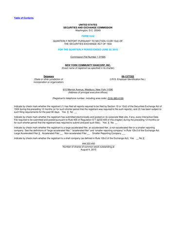 Thumbnail Flagstar Bank 10-Q Quarterly Report FY2015 