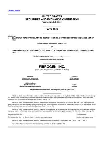 Thumbnail FibroGen 10-Q Quarterly Report FY 