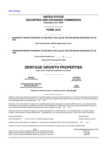 Thumbnail Seritage Growth Properties
 10-Q Quarterly Report FY 