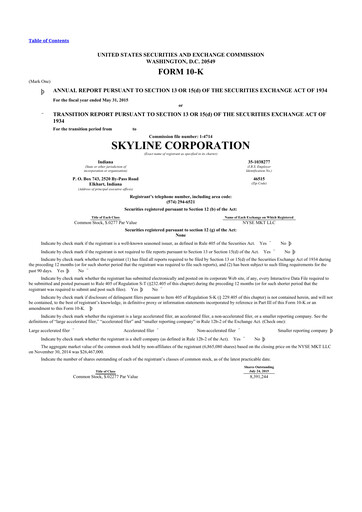 Thumbnail Champion Homes 10-K Annual Report 2015