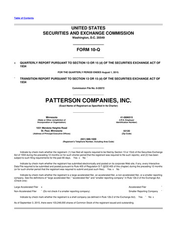 Thumbnail Patterson Companies
 10-Q Quarterly Report FY2016 