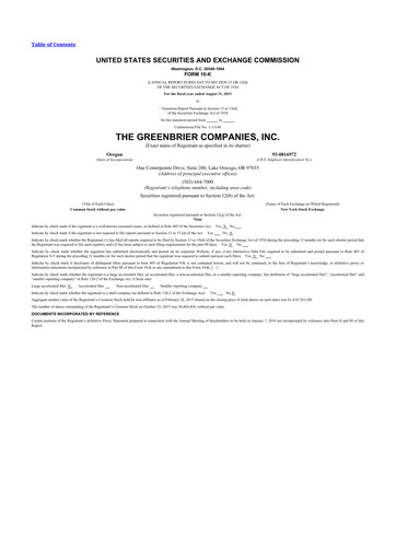 Thumbnail The Greenbrier Companies
 10-K Annual Report 2015