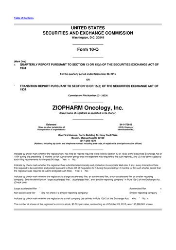 Vorschaubild Alaunos Therapeutics 10-Q Quartalsbericht 2015 
