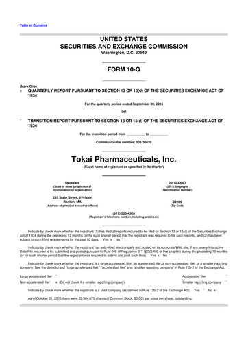 Thumbnail Eledon Pharmaceuticals 10-Q Quarterly Report FY2015 