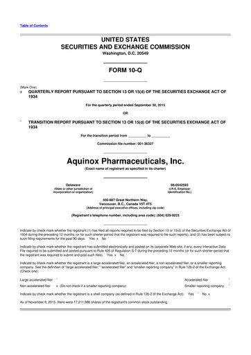 Vorschaubild Neurogene 10-Q Quartalsbericht 2015 