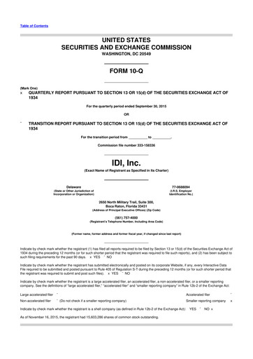 Thumbnail Fluent 10-Q Quarterly Report FY2015 