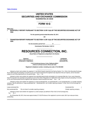 Thumbnail RGP (Resources Connection) 10-Q Quarterly Report FY2016 