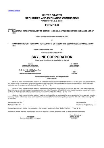 Miniature Champion Homes 10-Q Rapport trimestriel 2016 