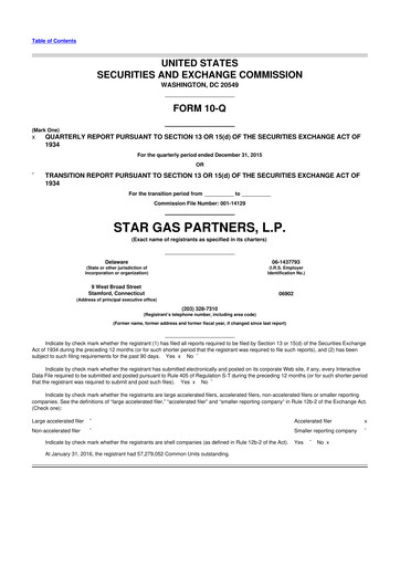 Thumbnail Star Group 10-Q Quarterly Report FY2016 