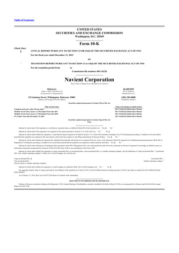 Miniature Navient 10-K Rapport annuel 2015