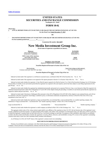 Thumbnail Gannett 10-K Annual Report 2015