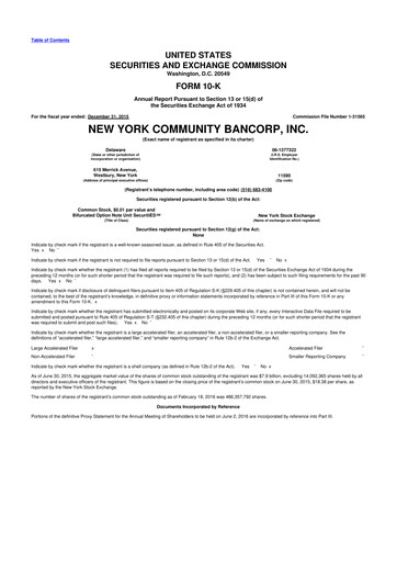 Thumbnail Flagstar Bank 10-K Annual Report 2015