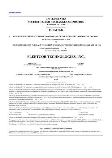 Thumbnail Corpay 10-K Annual Report 2015
