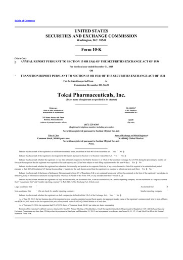 Thumbnail Eledon Pharmaceuticals 10-K Annual Report 2015