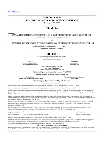 Vorschaubild Fluent 10-K Jahresbericht 2015