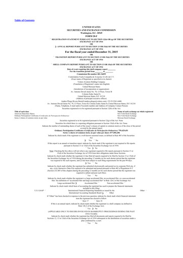 Thumbnail Volaris
 20-F Annual Report 