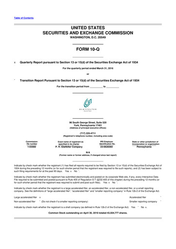 Miniature Magnera 10-Q Rapport trimestriel 2016 