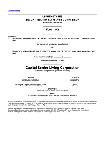 Thumbnail Sonida Senior Living 10-Q Quarterly Report FY2016 