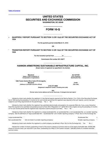 Thumbnail HASI (HA Sustainable Infrastructure Capita) 10-Q Quarterly Report FY2016 