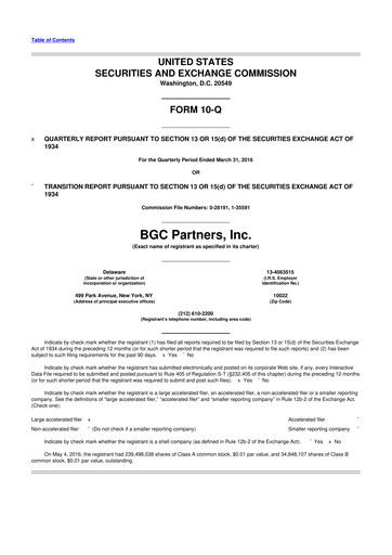 Thumbnail BGC Group
 10-Q Quarterly Report FY2016 