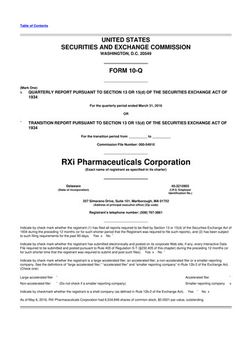 Thumbnail Phio Pharmaceuticals 10-Q Quarterly Report FY2016 