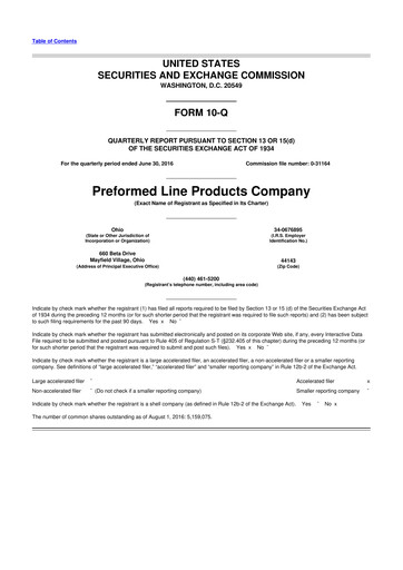 Thumbnail Preformed Line Products 10-Q Quarterly Report FY2016 