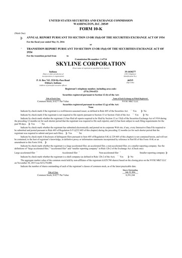 Thumbnail Champion Homes 10-K Annual Report 2016