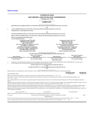 Thumbnail BHP Group 20-F Annual Report 