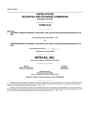 Thumbnail Intevac
 10-Q Quarterly Report FY2016 