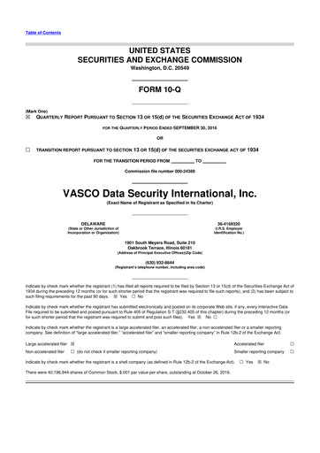 Vorschaubild OneSpan 10-Q Quartalsbericht 2016 