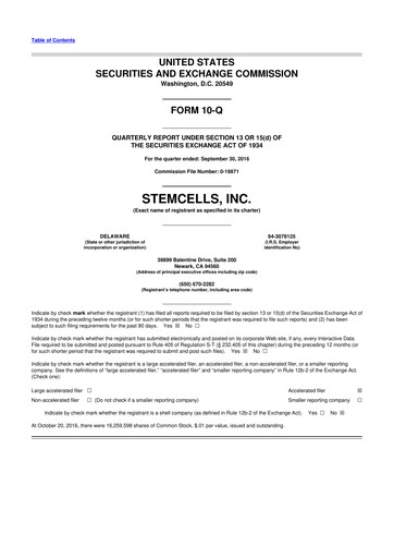 Miniature Microbot Medical
 10-Q Rapport trimestriel 2016 