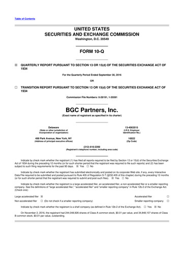 Thumbnail BGC Group
 10-Q Quarterly Report FY2016 