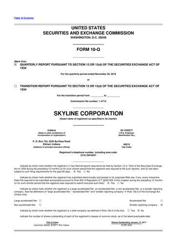 Miniature Champion Homes 10-Q Rapport trimestriel 2017 