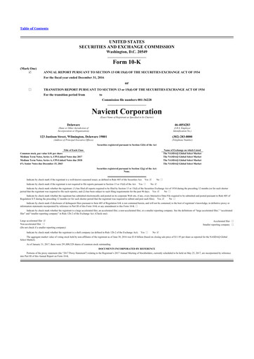 Miniature Navient 10-K Rapport annuel 2016