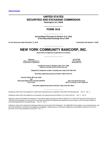 Thumbnail Flagstar Bank 10-K Annual Report 2016