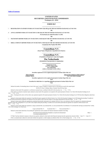 Thumbnail Constellium
 20-F Annual Report 