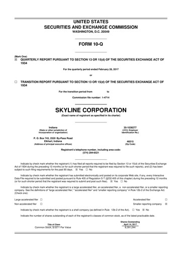 Miniature Champion Homes 10-Q Rapport trimestriel 2017 