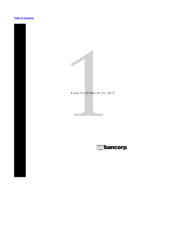 Miniature U.S. Bancorp 10-Q Rapport trimestriel 2017 