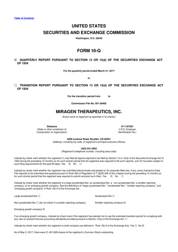 Thumbnail Viridian Therapeutics 10-Q Quarterly Report FY2017 