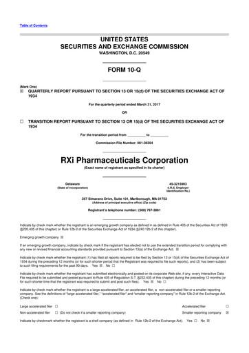 Thumbnail Phio Pharmaceuticals 10-Q Quarterly Report FY2017 