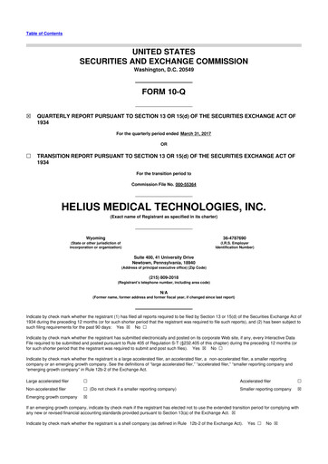Thumbnail Solana Company 10-Q Quarterly Report FY2017 