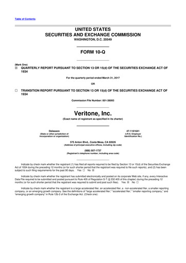 Thumbnail Veritone 10-Q Quarterly Report FY2017 