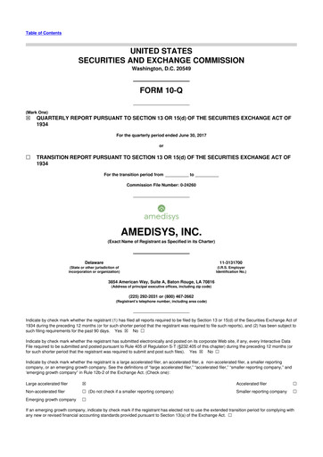 Thumbnail Amedisys 10-Q Quarterly Report FY2017 