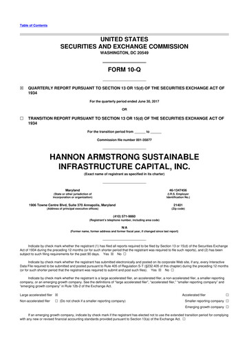 Thumbnail HASI (HA Sustainable Infrastructure Capita) 10-Q Quarterly Report FY2017 