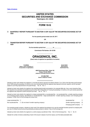 Thumbnail Oragenics 10-Q Quarterly Report FY2017 
