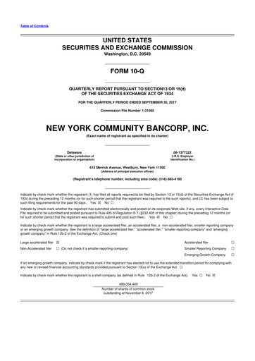 Thumbnail Flagstar Bank 10-Q Quarterly Report FY2017 