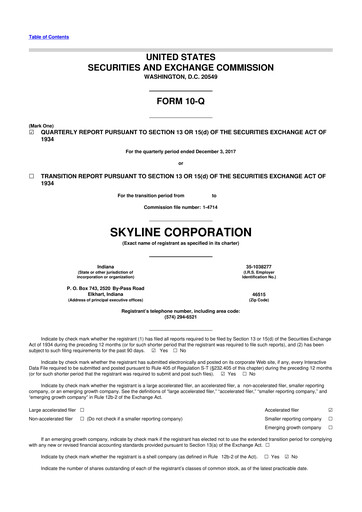 Miniature Champion Homes 10-Q Rapport trimestriel 2018 