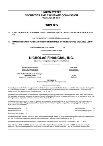 Thumbnail Old Market Capital Corporation 10-Q Quarterly Report FY2018 